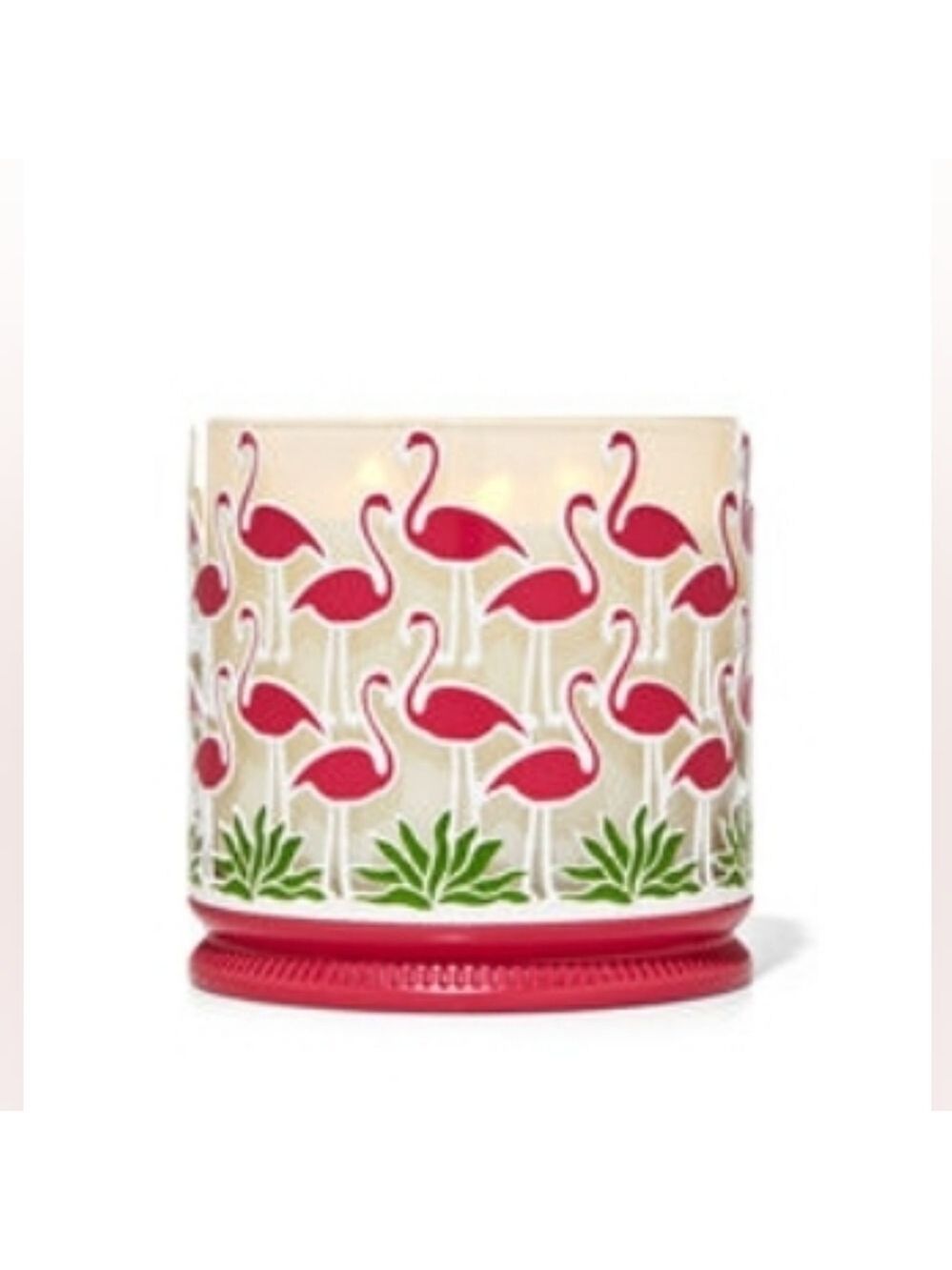 FLAMINGO FLOCK 3-WICK CANDLE HOLDER BY BATH & BODY WORKS